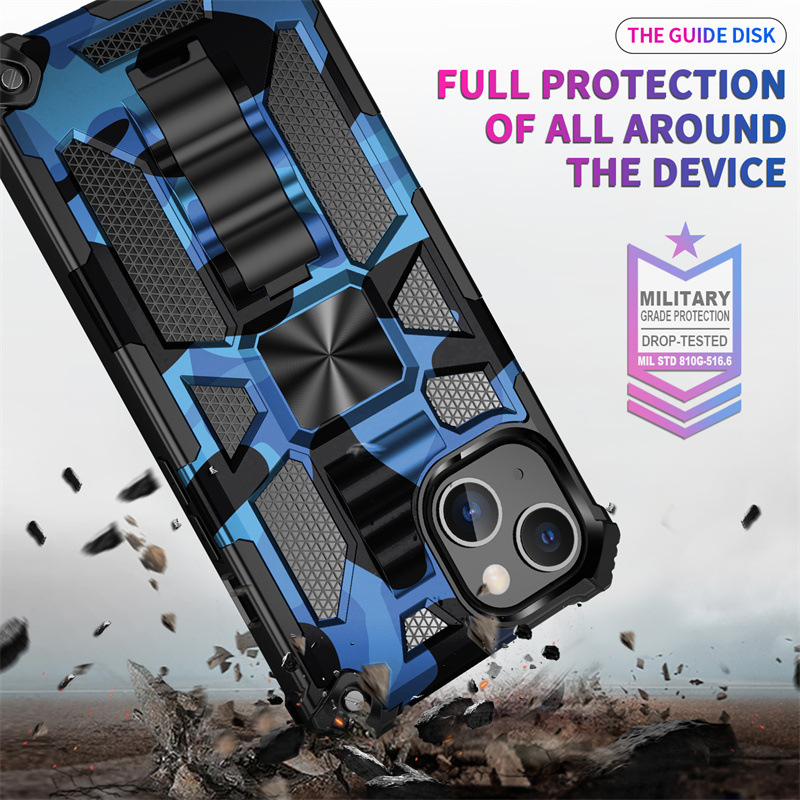 Suitable for iPhone Heavy Duty Phone Case with Stand and Anti-drop